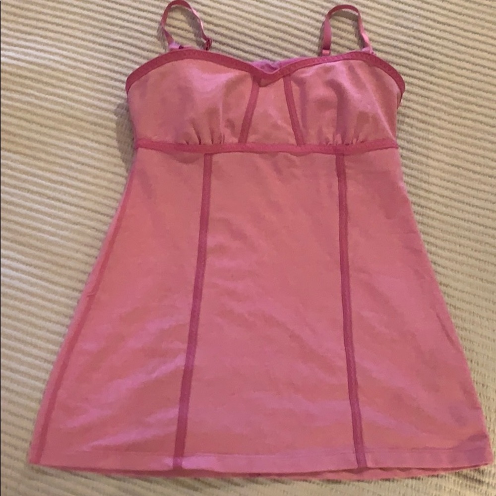 Lulu Lemon pink tennis top